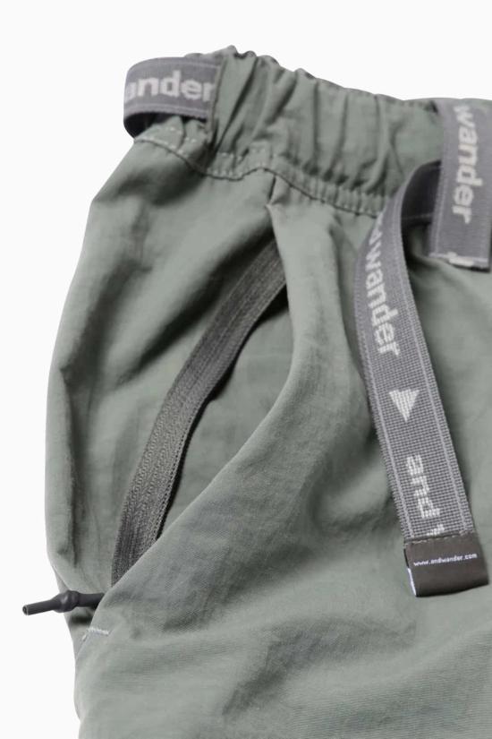  앤드원더 트레이닝 웨어 And Wander Ny Taffeta Hiker 2 Way 팬츠 블랙 - AND WANDER