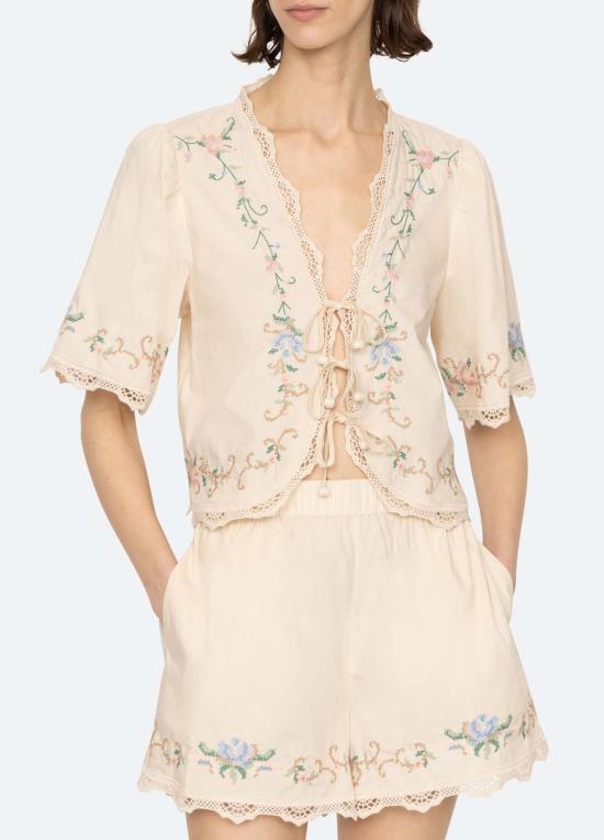  씨뉴욕 언더웨어 씨 나이 에드위나 피제이 숏셋 크림 - SEA NY