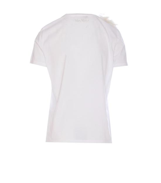 25SS 막스마라 스튜디오 반팔 티셔츠 2516941024600 SUGHERO009 WHITE - MAX MARA STUDIO