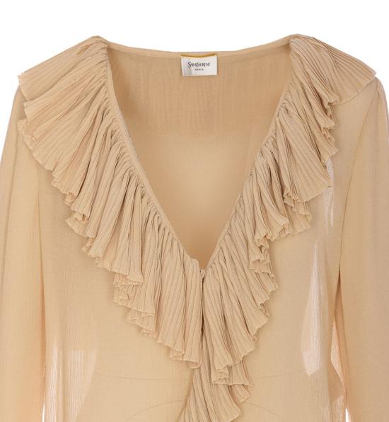 25SS 생로랑 블라우스 820973Y3K459520 Beige - SAINT LAURENT