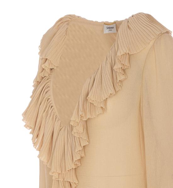 25SS 생로랑 블라우스 820973Y3K459520 Beige - SAINT LAURENT