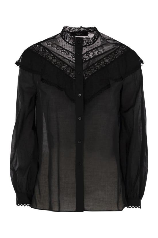 25SS 위켄드막스마라 블라우스 2515111013600 002 Black