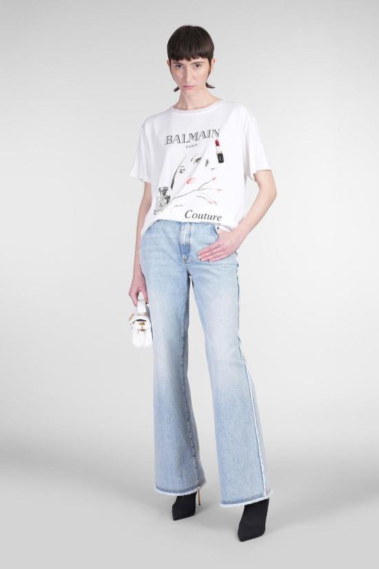 25SS 발망 데님 팬츠 418749 EF0MI050DF75 BLUE - BALMAIN