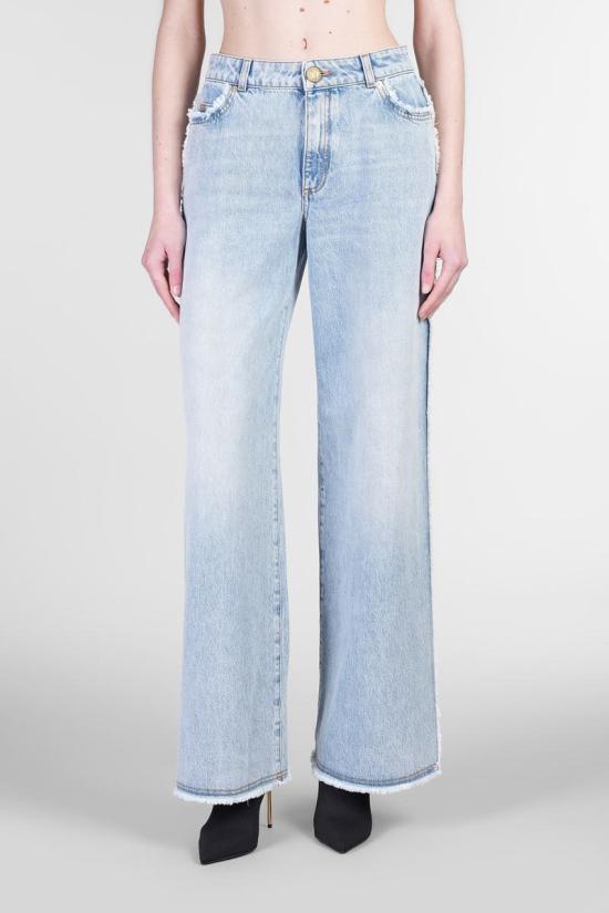 25SS 발망 데님 팬츠 418749 EF0MI050DF75 BLUE