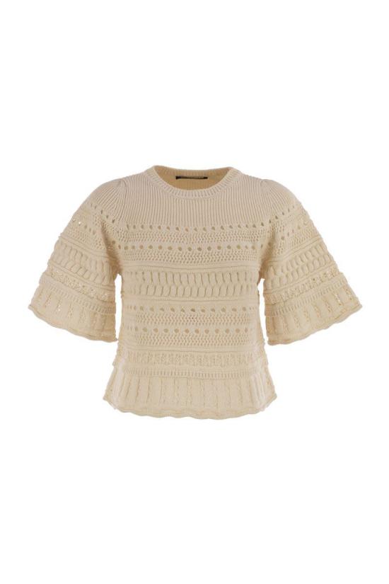 25SS 위켄드막스마라 스웨터 2515361013600 001 WHITE