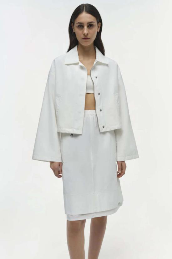  심카이 자켓 에버리 크롭 재킷 화이트