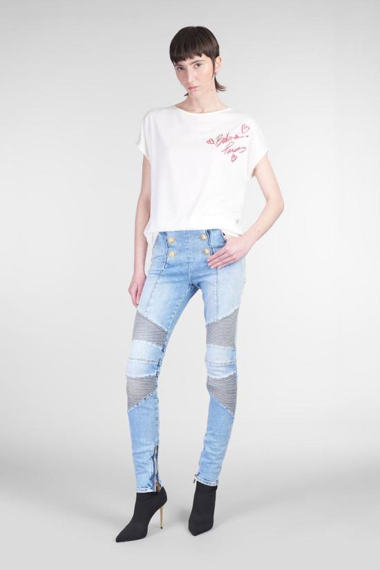 25SS 발망 데님 팬츠 418748 EF0MG035DF75 BLUE - BALMAIN