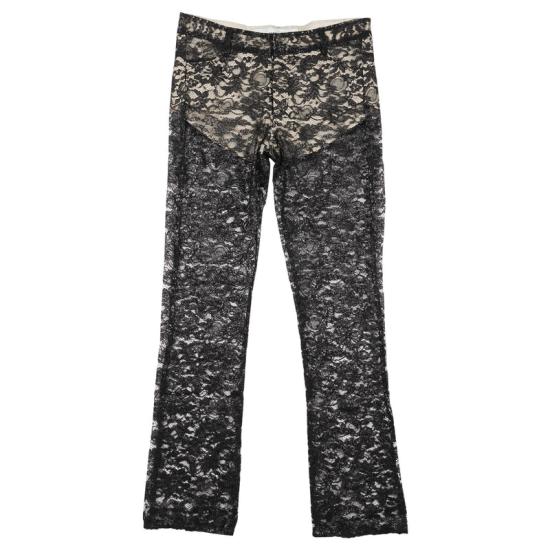 25SS Laura Andraschko 스트레이트 팬츠 SS25090017BS BLACK SILVER GOLD