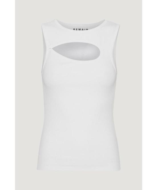  리메인 비르게 크리스텐센 민소매 티셔츠 REMW3FRTS008WH WHITE DOM