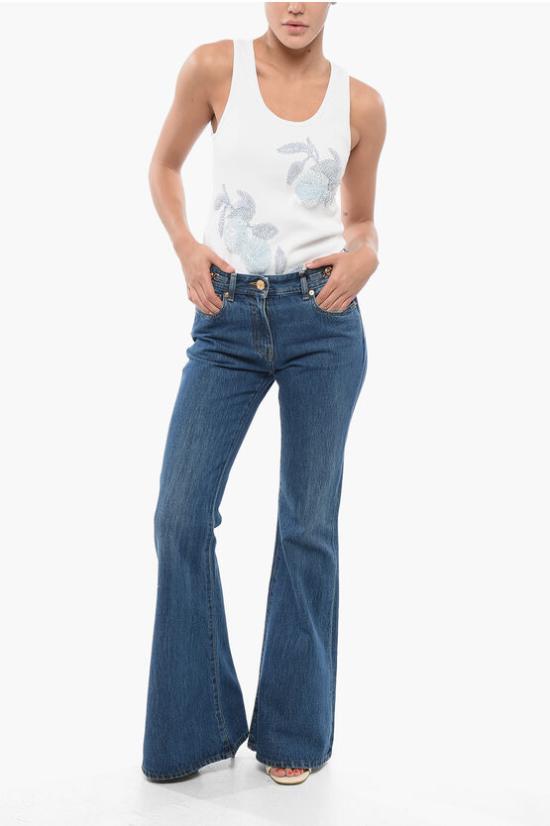  베르사체 데님 팬츠 1011488 1A07079 1D100 Blue - VERSACE