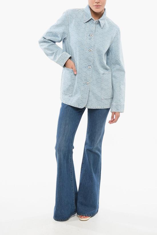  겐조 데님 자켓 FE52DV243 6K4 DT Light blue - KENZO