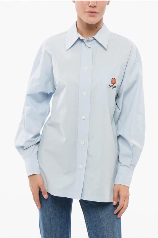  겐조 셔츠 FE52CH0919LS 63 Light blue