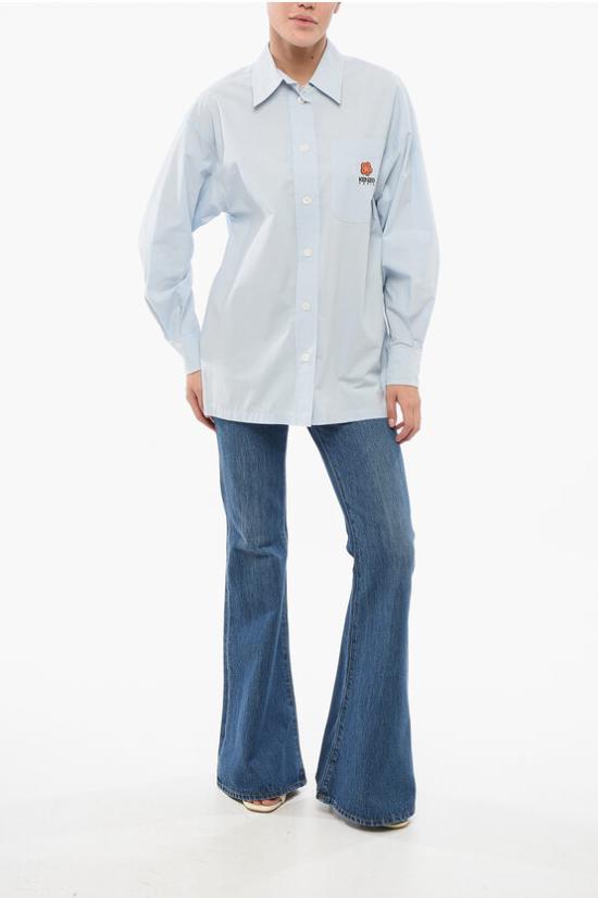  겐조 셔츠 FE52CH0919LS 63 Light blue - KENZO