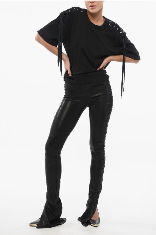  릭 오웬스 스트레이트 팬츠 LI01D6335 GVI 09 Black - RICK OWENS