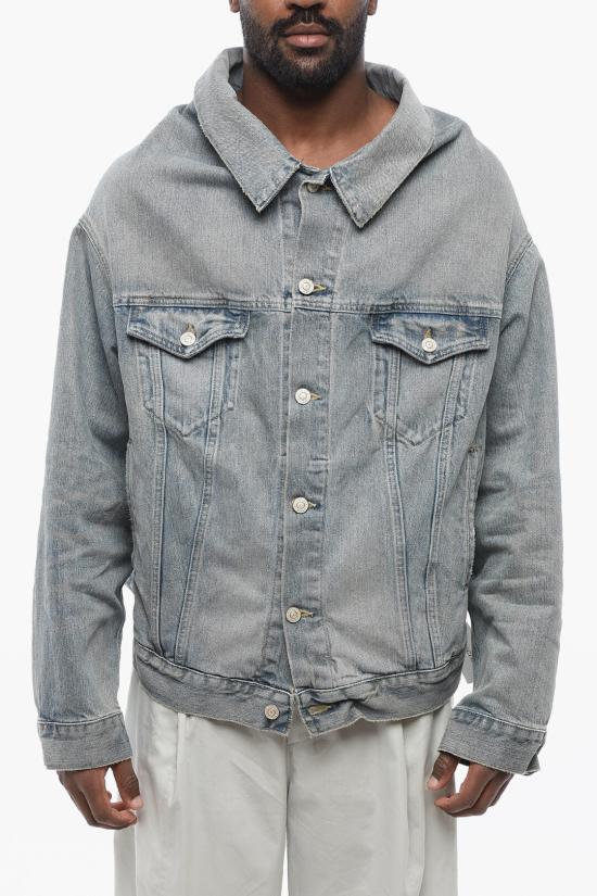  발렌시아가 데님 자켓 786638 TQW55 6379 Light blue - BALENCIAGA