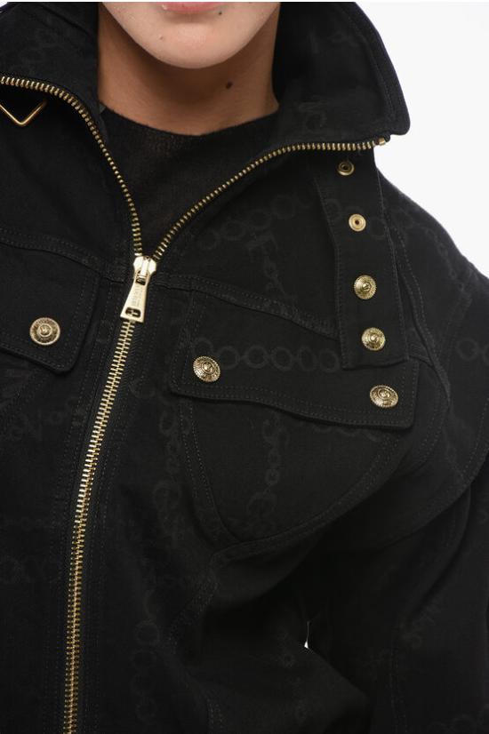  베르사체 데님 자켓 75HAS457 DS010L54 909 Black - VERSACE