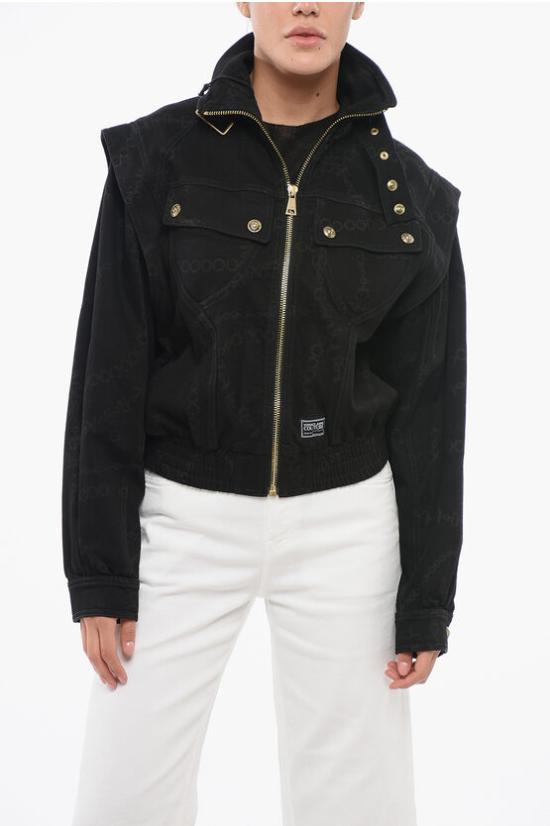  베르사체 데님 자켓 75HAS457 DS010L54 909 Black