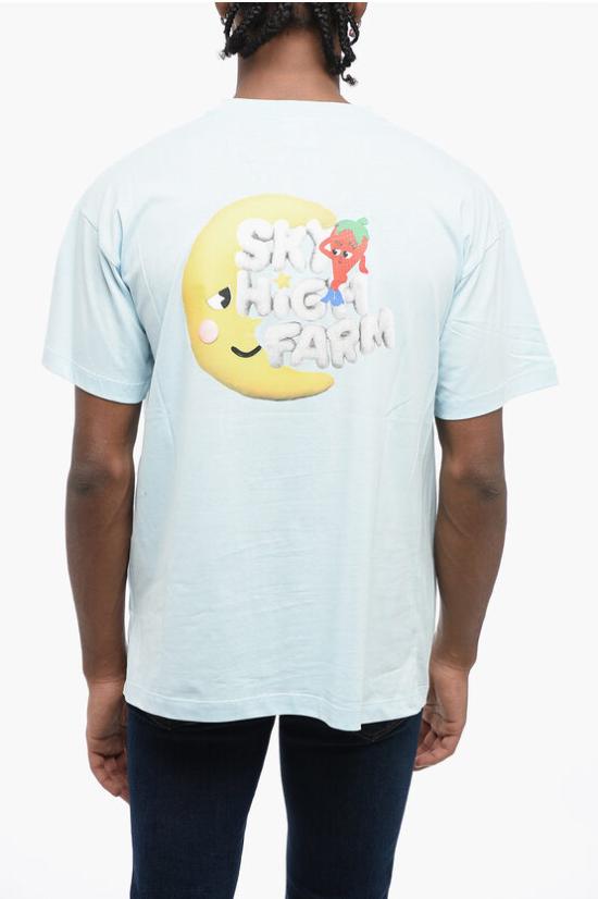  스카이하이팜 반팔 티셔츠 SHF04T0313 Light blue - SKY HIGH FARM