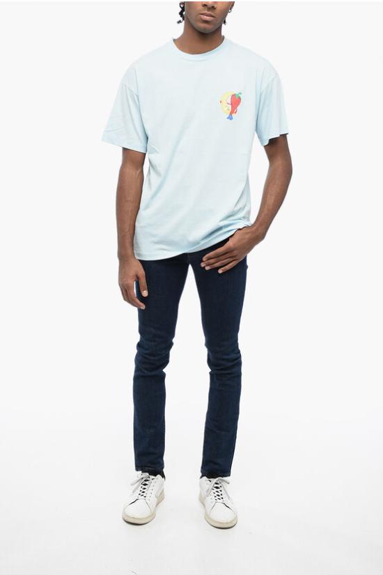  스카이하이팜 반팔 티셔츠 SHF04T0313 Light blue - SKY HIGH FARM