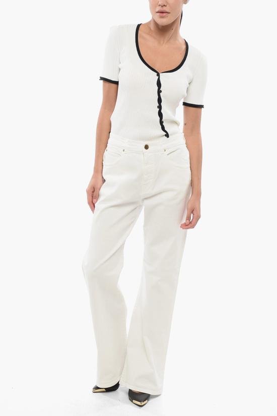  핑코 데님 팬츠 101733A1RAZ14 White - PINKO