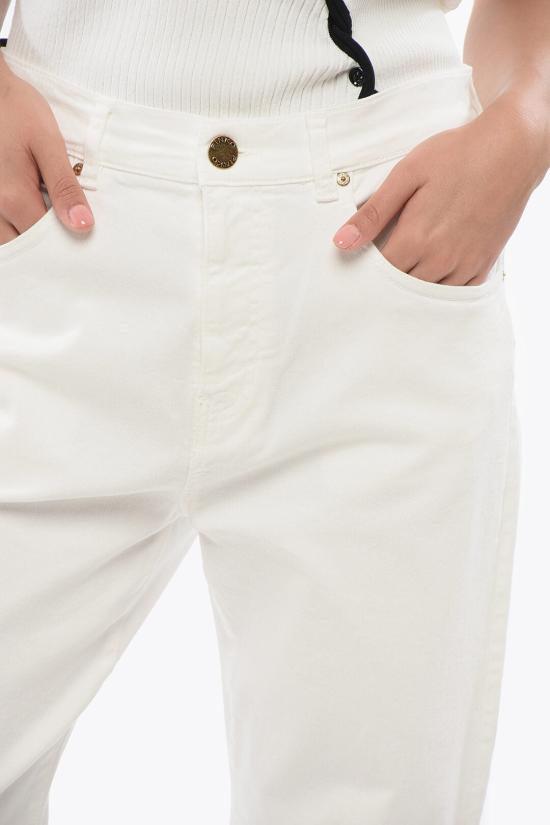  핑코 데님 팬츠 101733A1RAZ14 White - PINKO