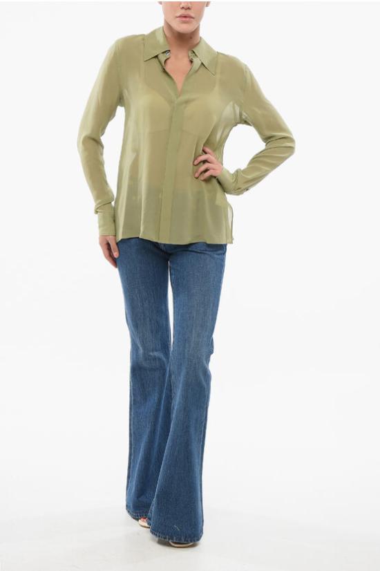  아미 블라우스 FSH506SE0008 351 Green - AMI