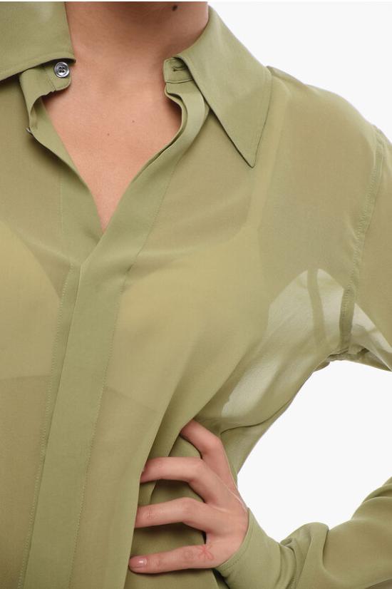  아미 블라우스 FSH506SE0008 351 Green - AMI