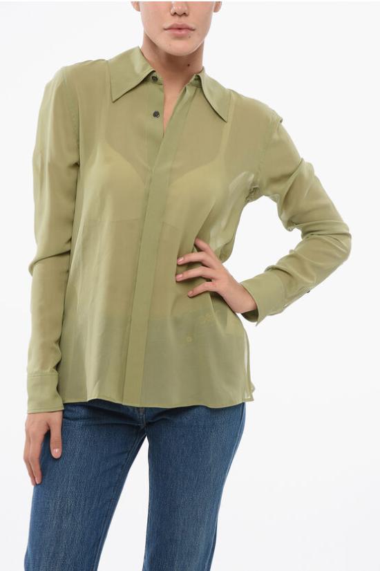  아미 블라우스 FSH506SE0008 351 Green