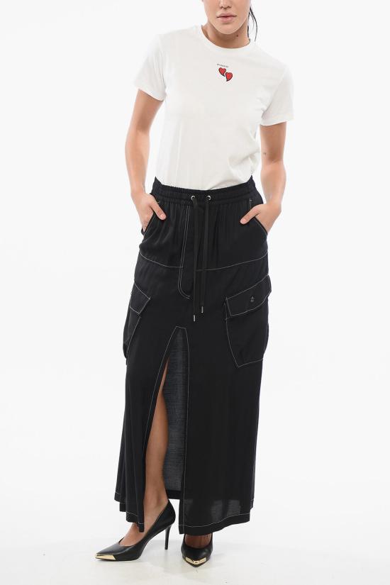  핑코 롱 스커트 103564A1WUZ99 Black - PINKO