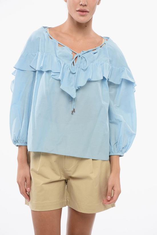  핑코 블라우스 103586A1X2E55 Blue