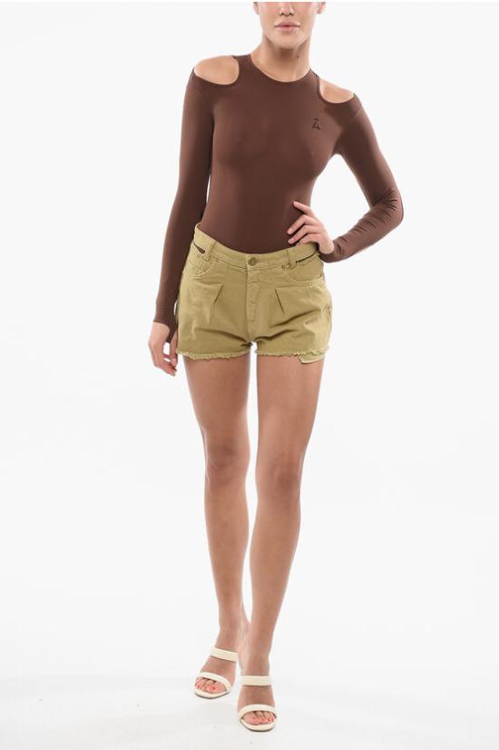  핑코 데님 숏팬츠 102985A1MNV64 Brown - PINKO