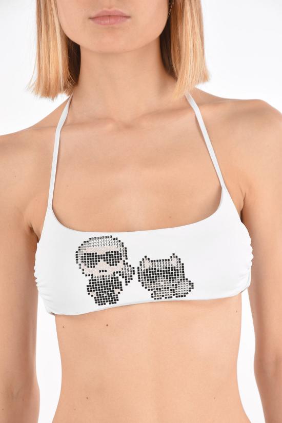  칼라거펠트 비키니 수영복 KL22WTP04 WHITE - KARL LAGERFELD