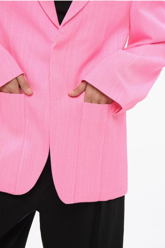  자크뮈스 수트 자켓 213JA101 1031 430 Pink - JACQUEMUS