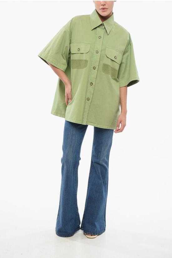  스텔라 맥카트니 셔츠 620081 3DU400 3210 Verde Verde Militare - STELLA MCCARTNEY