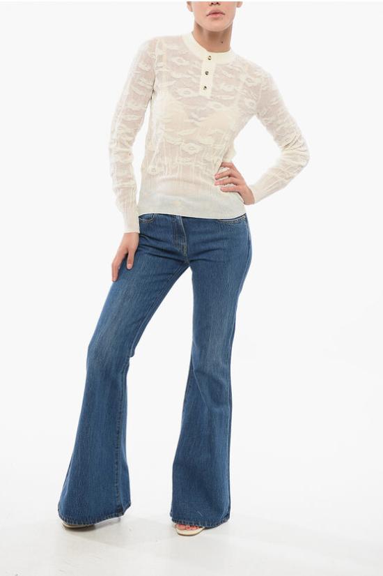  보테가베네타 스웨터 772544V3MM0 9071 White - BOTTEGA VENETA