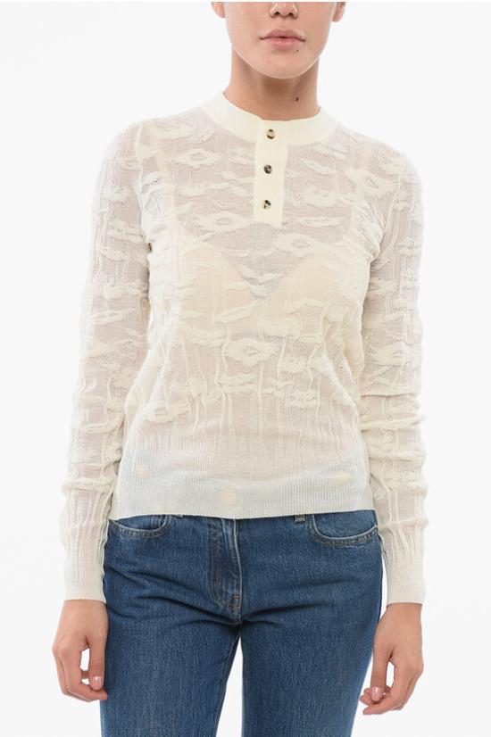  보테가베네타 스웨터 772544V3MM0 9071 White