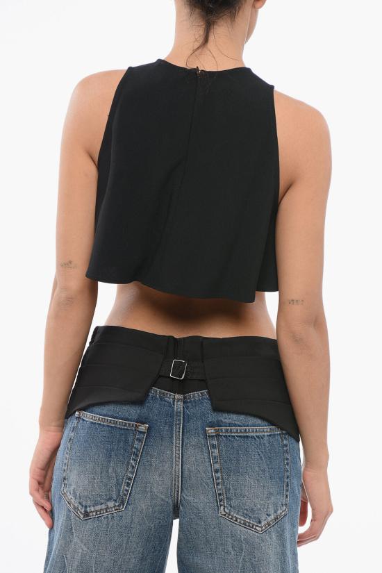  아미 민소매 티셔츠 FTP318 AC0009 001 Black - AMI