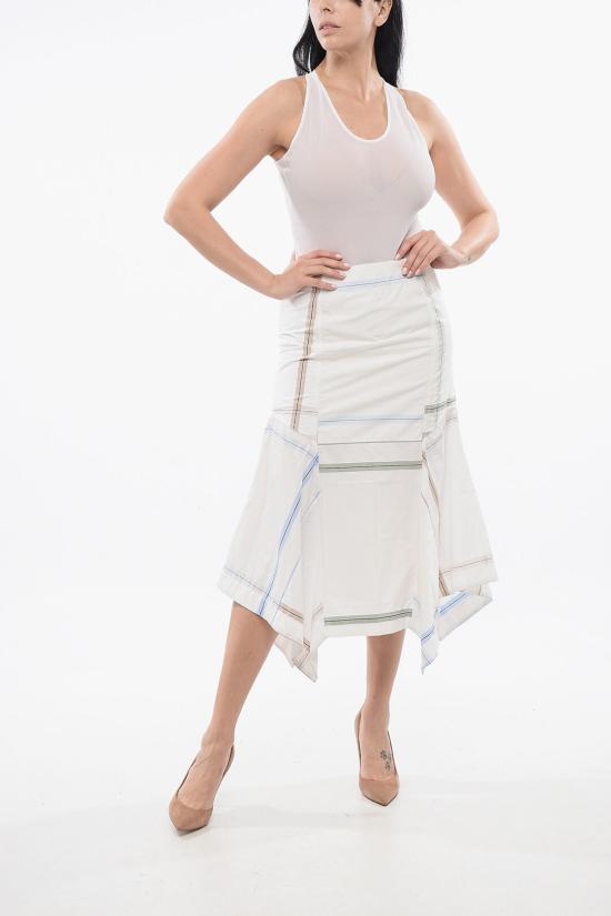  보테가베네타 롱 스커트 771743V3OS0 9114 White - BOTTEGA VENETA