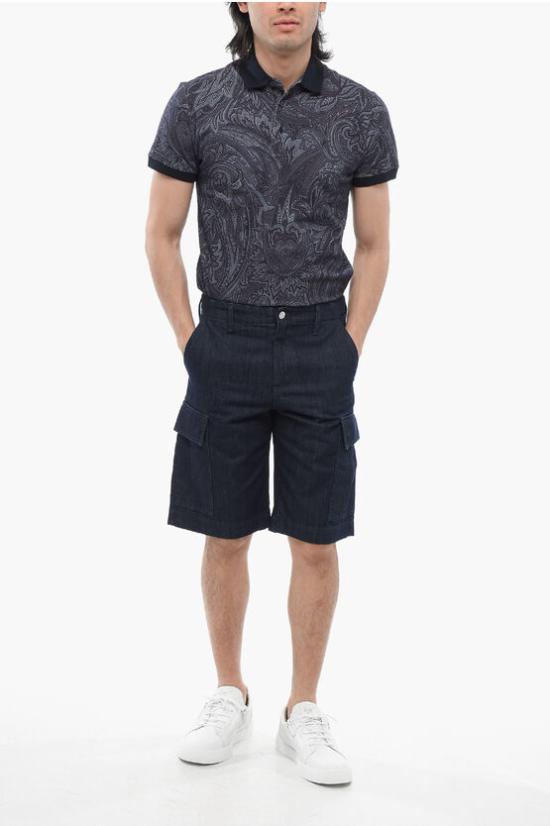  이브살로몬 데님 숏팬츠 24EHP037XXB06W 0 A7040 Blue - YVES SALOMON