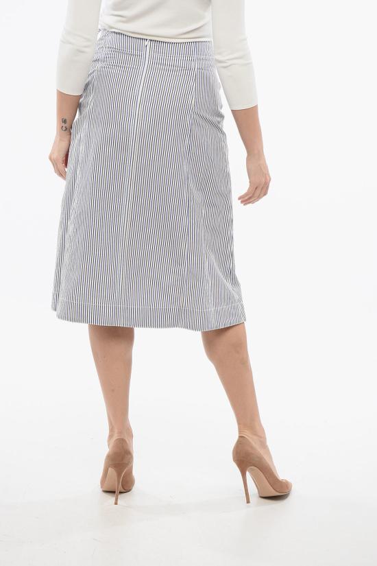  보테가베네타 롱 스커트 786369V3ZC04012 Blue - BOTTEGA VENETA