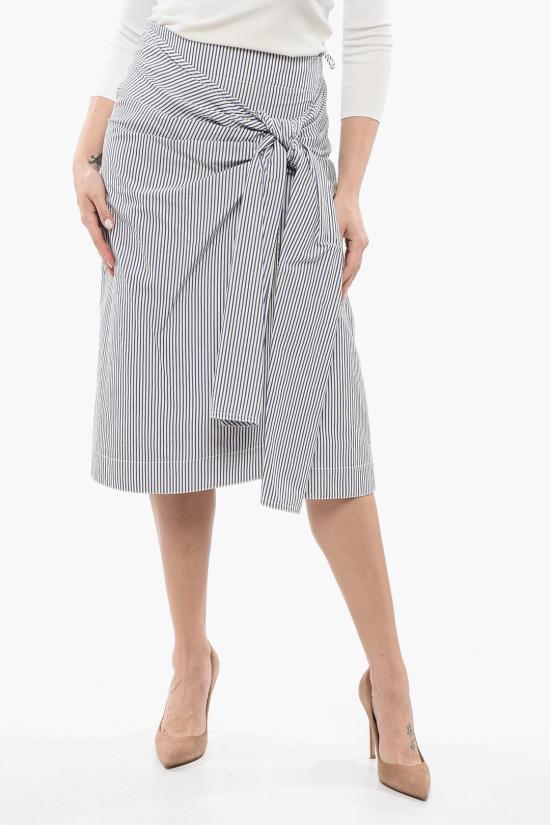  보테가베네타 롱 스커트 786369V3ZC04012 Blue