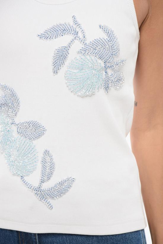  보테가베네타 민소매 티셔츠 769857V3M20 9071 White - BOTTEGA VENETA