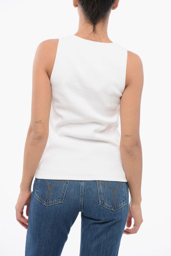  보테가베네타 민소매 티셔츠 769857V3M20 9071 White - BOTTEGA VENETA