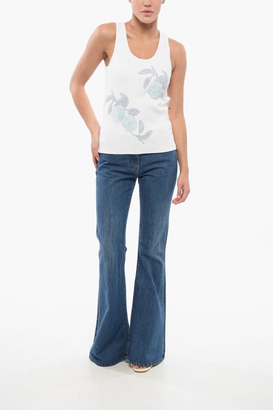  보테가베네타 민소매 티셔츠 769857V3M20 9071 White - BOTTEGA VENETA