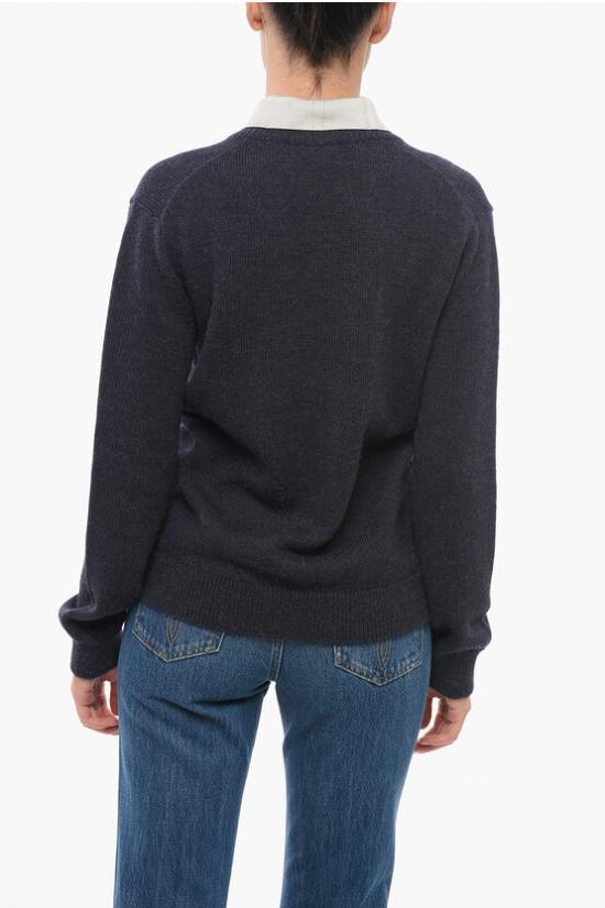  로에베 스웨터 S540Y14KEQ 0 NAVY GREY Blue - LOEWE