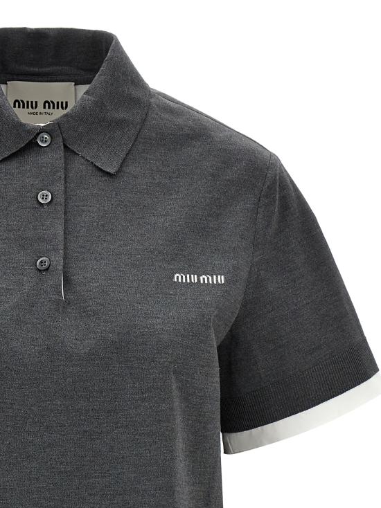 25SS 미우미우 숏 원피스 MF5612SOOO15Q9F0I13 Gray - MIU MIU