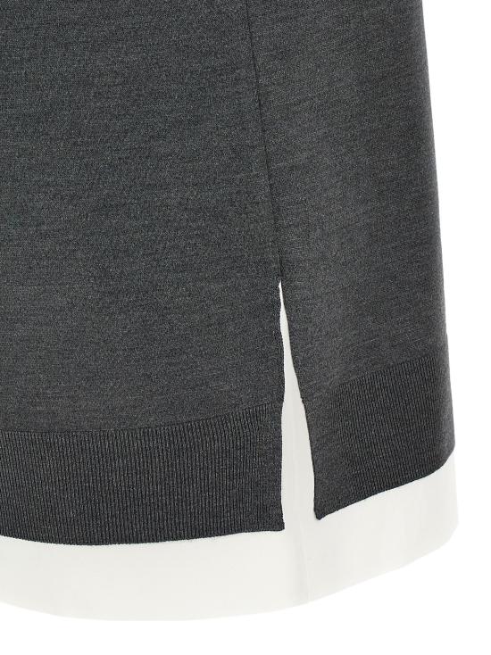 25SS 미우미우 숏 원피스 MF5612SOOO15Q9F0I13 Gray - MIU MIU