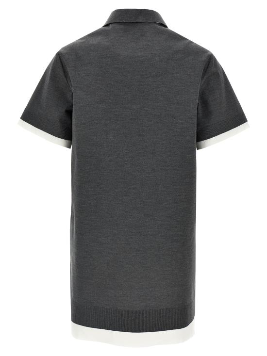 25SS 미우미우 숏 원피스 MF5612SOOO15Q9F0I13 Gray - MIU MIU