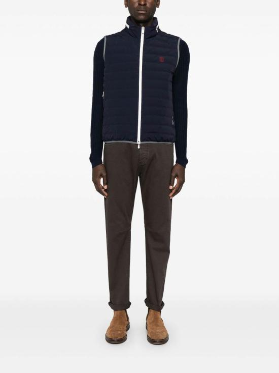  브루넬로 쿠치넬리 베스트 MM49A7460GC1086 Blue - BRUNELLO CUCINELLI