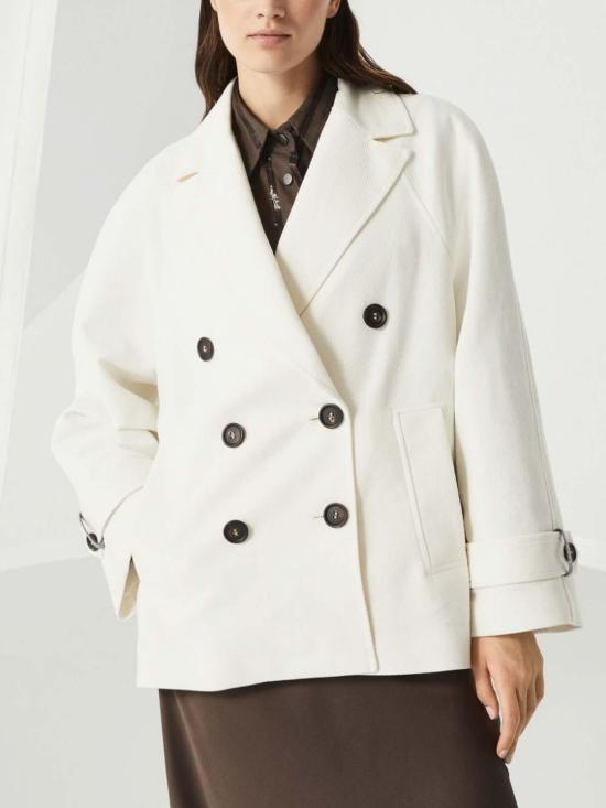  브루넬로 쿠치넬리 의류 MH5347892C9002 White - BRUNELLO CUCINELLI